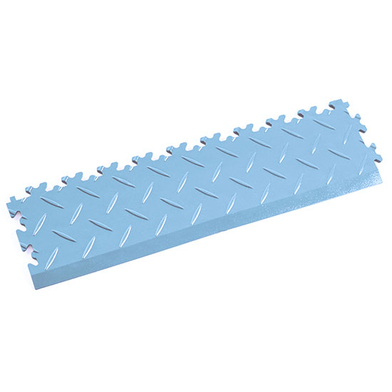 Light Blue Diamond Plate Exhibition Ramp