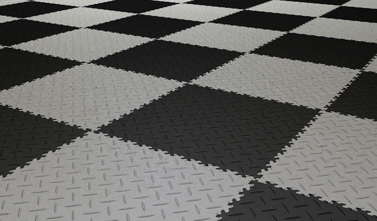 Shop floor tiles