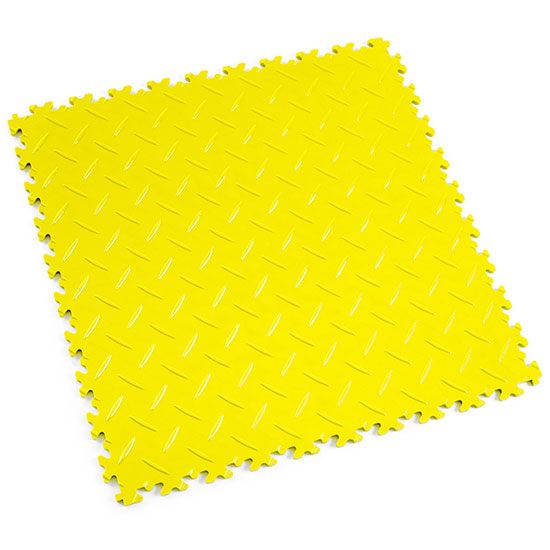 Yellow Diamond Plate Factory Flooring