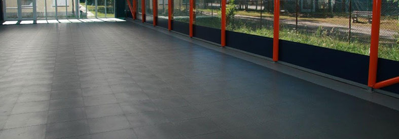 Mid Grey Recycled Diamond Plate Warehouse Tiles