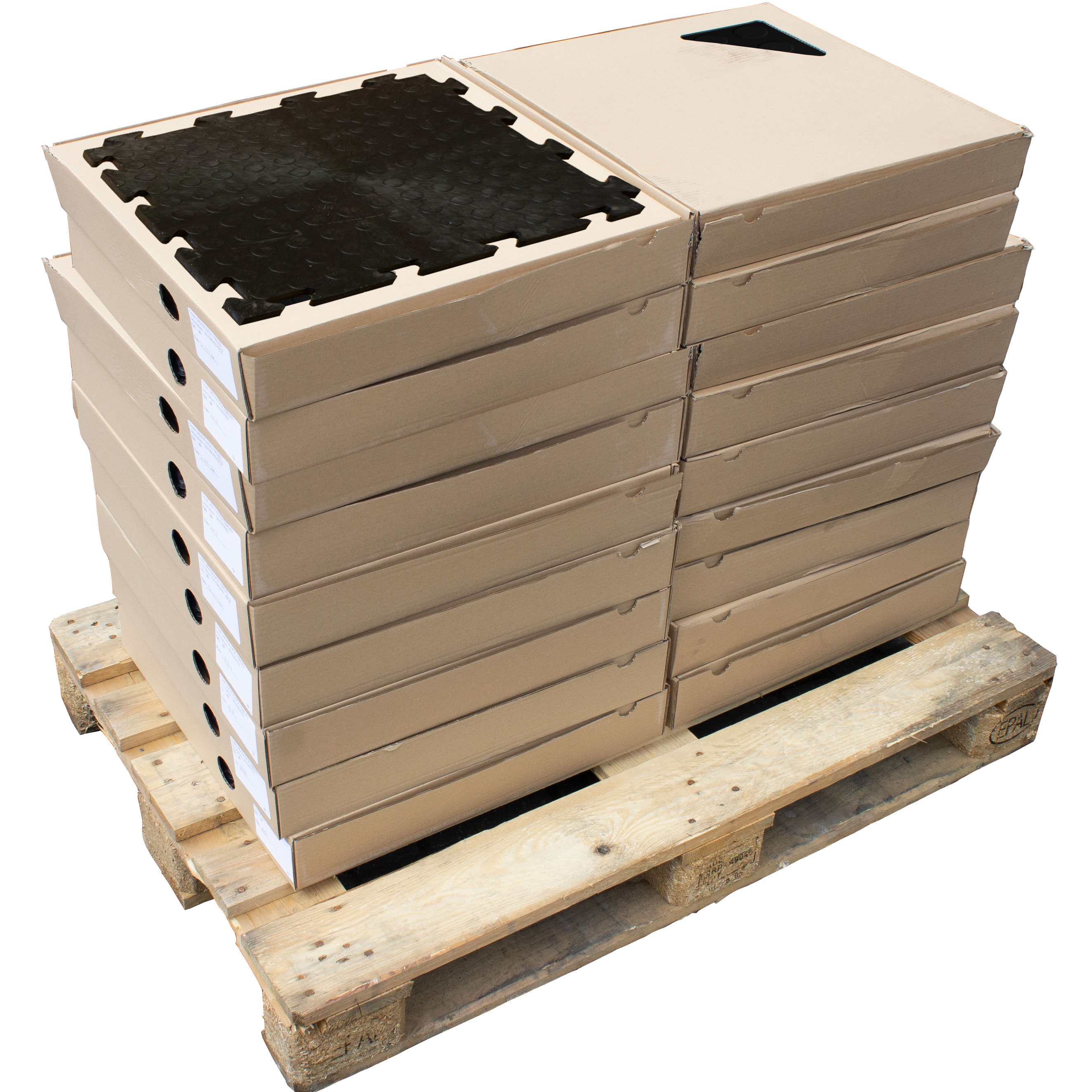 MotoMat Black Recycled Cointop Interlocking Tile