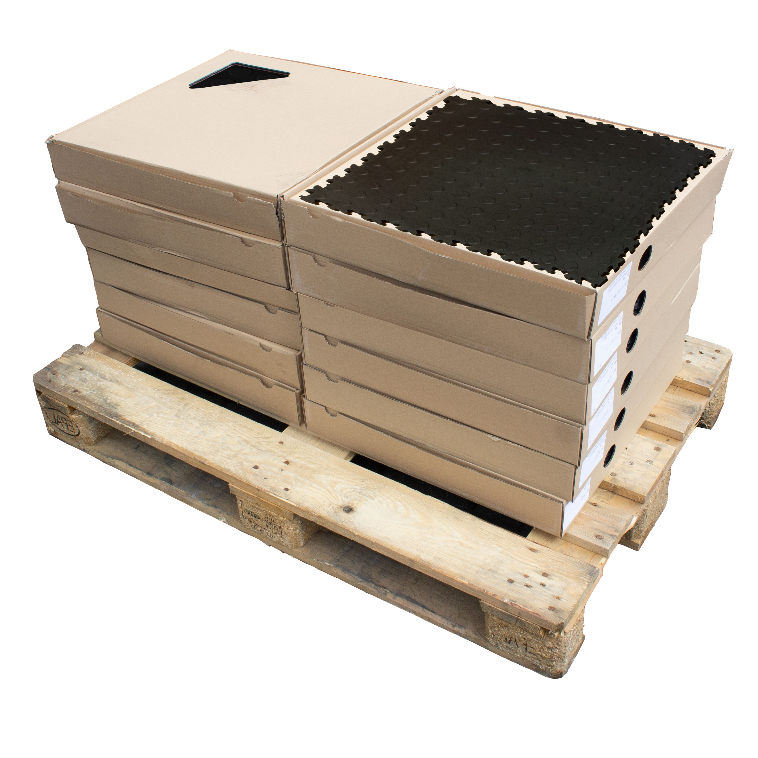 Motolock Black Recycled Cointop Interlocking Tile