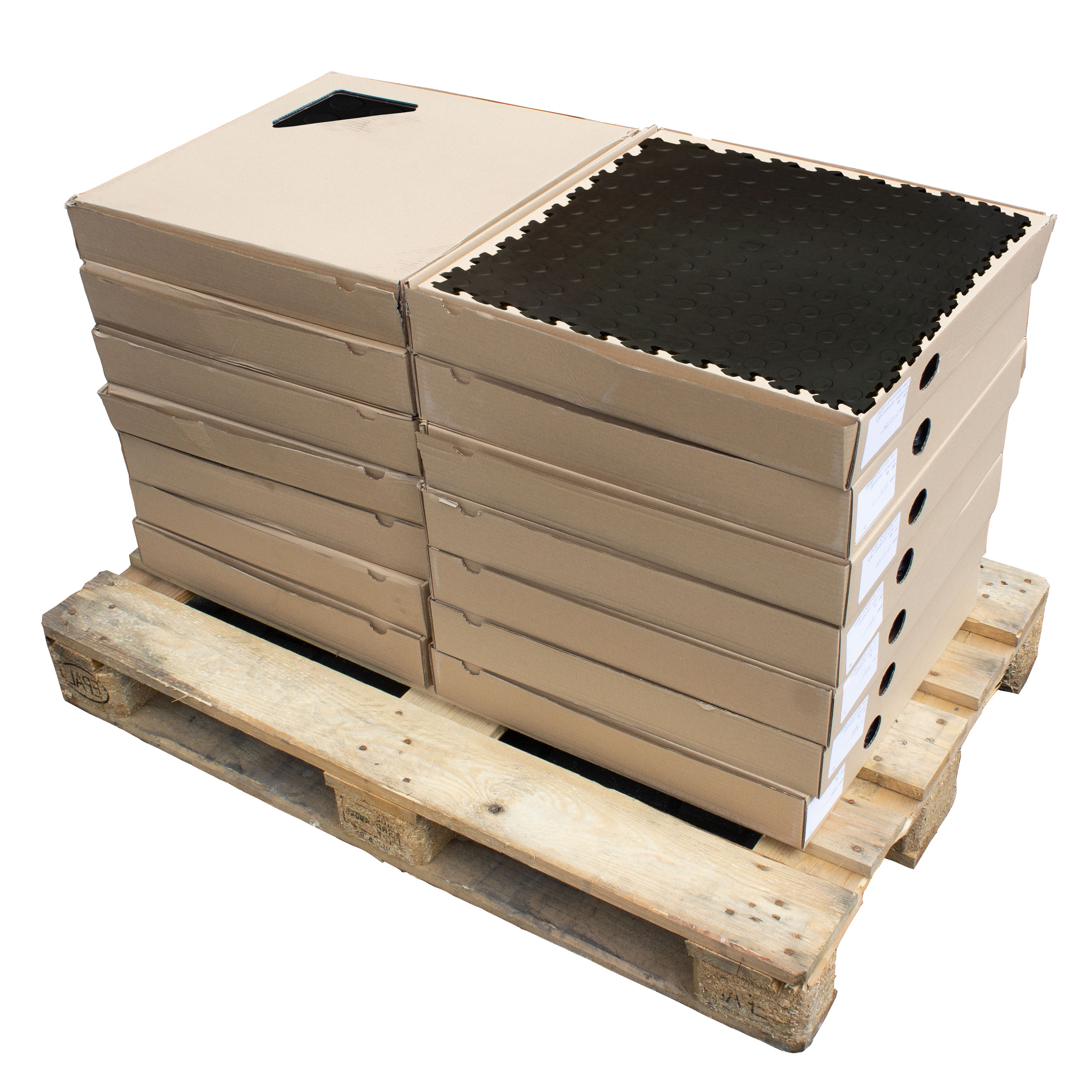 Motolock Black Recycled Cointop Interlocking Tile