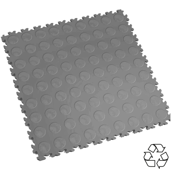 Motolock Mid Grey Recycled Cointop Interlocking Tile