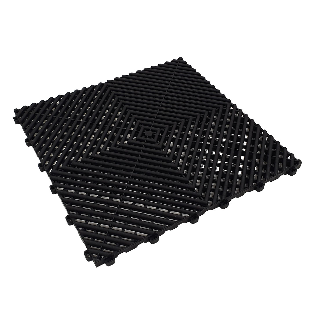 MotoVent Black Interlocking Tile